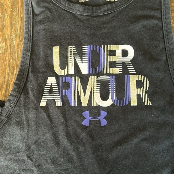 Under Armour YXS Black Tank Top - Picture 3 of 5